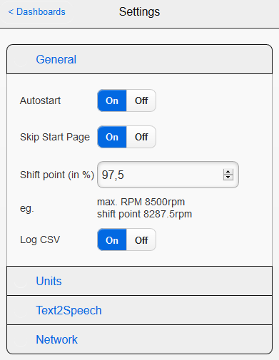 General Settings