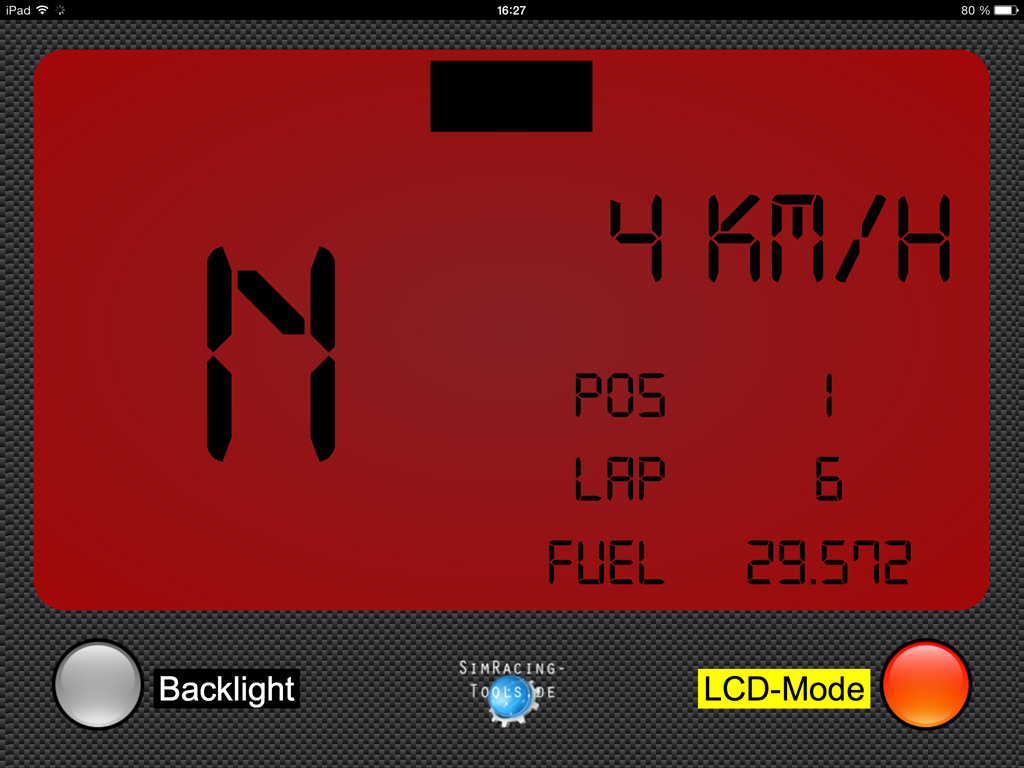 Tutorial Dashboard Backlight off